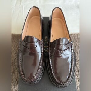 J. Crew Espresso Leather Loafers